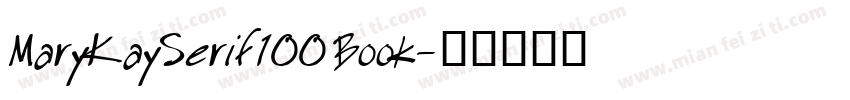 MaryKaySerif100 Book字体转换